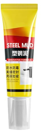 Malta per fughe finite, 150 g, crema con spatola, sigillante multiuso, impermeabile, bianco, per fughe di piastrelle