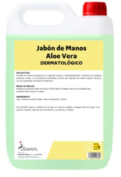 Jabón de Manos – Gama de Aromas, Limpieza Suave para Uso Diario, Hidratación Total, Aroma Duradero, 5000 ml (Aloe Vera)