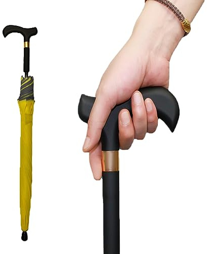 Ombrello per bastone da passeggio, leggero, antivento, per arrampicata, escursionismo, uso esterno, design compatto