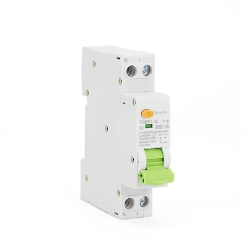 KTMBOHU Courbe C Type de Courbe B AC 6KA 18mm 16A 25A 10mA 30mA disjoncteur à Courant résiduel avec Protection Contre Les surintensités et Les fuites(10mA,C32)