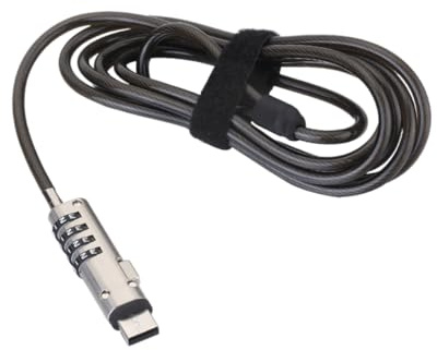 DIYEAH Verrouillage USB à Mot De Passe pour Ordinateur Portable, Sécurité Numérique Antivol, Dispositif Compact Rotatif 360°, Protection Bureau Et Voyage, Compatible Pc Portable, Couleur Noire