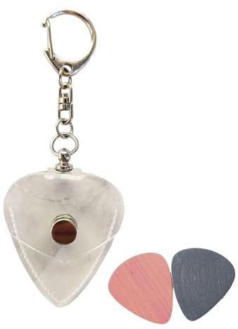 Support pour Mediators de Guitare Conteneur Léger et Transparent pour