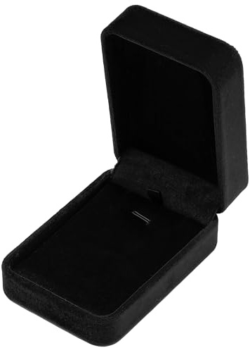 Giftop Classic Velvet Jewelry Gift Box Case for Necklace Pendant (Black)