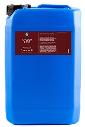 Mystic Moments | English Rose Fragrance Oil 5Kg | Classic Floral Aroma | Romantic, Fresh Scent for Candles, Soap & Home Fragrance