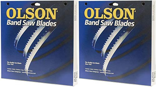 Olson Saw FB23193DB 1/2 by 0.025 by 93-1/2-Inch HEFB Band 3 TPI Hook Saw Blade Pack of 2