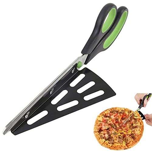 Ppmter Pizza Cizsors Pizza Cutter avec Une Lame en Acier Inoxydable À Pelletaine Détachable Un Serveur De Ciseaux De Cuisine Multifonctionnel