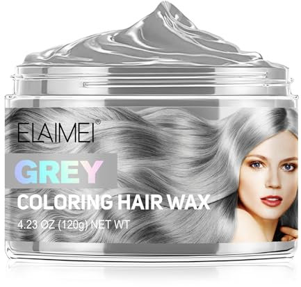 Cire de coloration temporaire pour cheveux Colorations capillaires Coiffure naturelle Résultat de couleur ultra froide Pour fête Cosplay