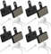 4 Paar Fahrrad Bremsbeläge, Harz Halbmetall Fahrrad Scheibenbremsbeläge für Tektro Shimano TRP Deore Br-M575 B01s Mt200 M525 M515 T615 T675 M505 M495 M486 M485