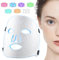 Led Face Mask Light Therapy, Flexible Silicone Light Therapy Mask with 7 Colors, Infrared Red Light Therapy Mask for Skin Tightening Anti-Aging, Home Beauty Face Masks for All Skin Types