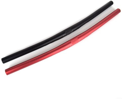 Gerader Fahrradlenker mit 25 4 mm Einbaudurchmesser, leichte Aluminiumkonstruktion (schwarz, 580 mm)