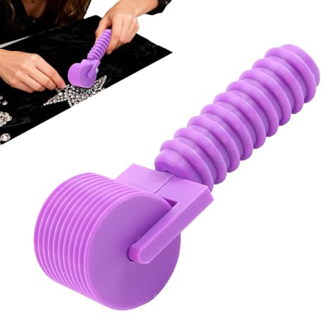 Diamonds Painting Roller Tool, Diamond Art Roller Tool, Rhinestone Press Rollers, Craft Rollers Tools, for Printmaking Clay Embroidery Bead Clothes Crystal Beginners(P Urple)