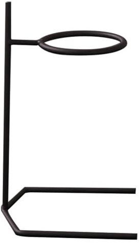 SageFurned Black Iron Coffee Filter Cup Holder and Dripper Stand for V60 and Other Paper Filters, Compact and Space-Saving Design for Kitchen or Office