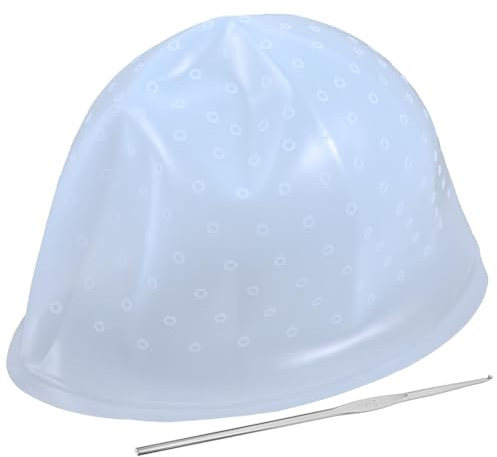 Beavorty Cuffia per Chioma in Silicone per Meches con Uncini Riutilizzabile Comoda Lavabile per Salon e Uso Domestico Colore Casuale