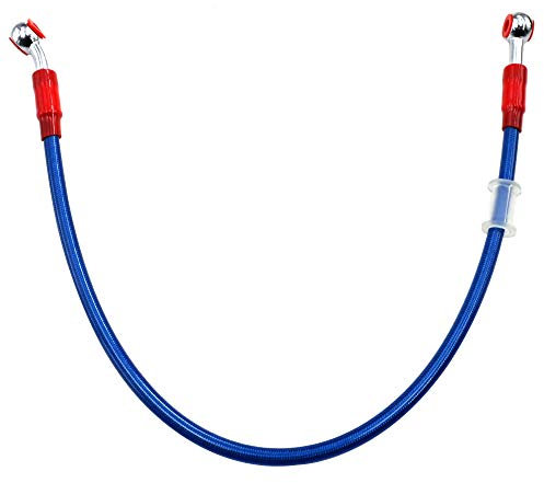 AHL 70cm Colorato Motocicletta freno idraulico o frizione rafforzato linea dell'olio tubo flessibile per moto ATV Dirt Pit Bike etc (Blu)