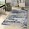 TT Home Teppich Modern Ausgefallen Vintage Stil Orient Muster Jeans Blue Trend Blau Grau, Größe:160x230 cm