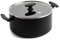 GreenPan SmartShape Gesunder Keramik-Kasserolle 24 cm/5,1 Liter mit Glasdeckel, PFAS-frei, Induktionsgeeignet, Backofenfest, Spülmaschinenfest, Schwarz