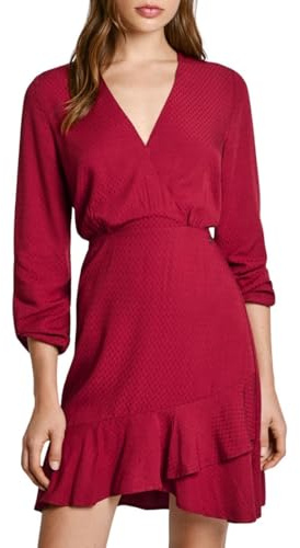 Pepe Jeans Kendall Vestido, Burnt Red, S para Mujer