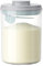 1000ML Baby Milk Powder Dispenser, One Touch Milk Powder Storage Container, Milk Powder Container with Airtight Lid and Spoon for Formula, Coffee, Cereal, Flour (White)