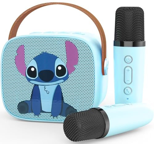 OsouYY Karaoke Machine Kids, Upgrade Karaoke Machine 2 Wireless Microphones, Mini Karaoke Bluetooth Speaker with Party Led Lights, Gifts for Boys Girls Children Toddler, Toys for Children Blue (blue)