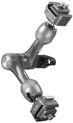 SMALLRIG 7 Roseta Brazo Mágico, Estructura de Liberación Rápida HawkLock H21, con Tornillos de 1/4-20 y Pasadores Antigiro, para Monitores, Luces, Capacidad de Carga Máxima 3,5 kg - 4490