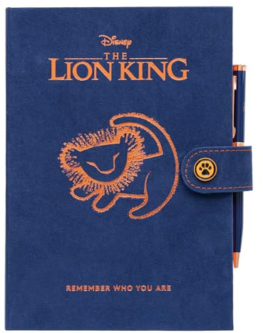 Cuaderno A5 cuadricula Rey Leon con Boli - Diario personal o Journaling notebook A5 | Regalo mujer original : Bloc de notas - Cuadernos tapa dura con marcapáginas, 192 págs