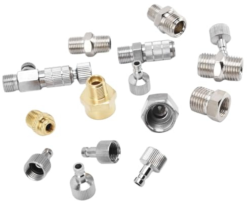 Ensemble d'adaptateurs de Pistolet de Pulvérisation de 15 Pièces – Connecteurs et Raccords Universels pour Divers Pulvérisateurs de Peinture – et Facile à Utiliser – Idéal pour