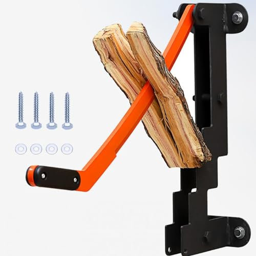 Fendeuse de Bois D'allumage Murale, Fendeuse de Bois de Chauffage Souple, Fendeuse de Bûches Manuelle, Coupe-Bois, Machine D'allumage Robuste en Acier au Carbone pour Camping