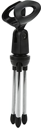 Support de Support de Micro de Bureau, Support de Microphone de Table Réglable, Support de Micro de Table avec Clip de Micro, Conception Robuste en Acier Inoxydable pour la