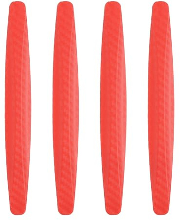 sourcing map 4pcs Car Door Edge Guards Protectors Anti-Collision Side Door Edge Protector Trim Strip Anti-Scratch Universal Vehicle Exterior Accessories for Cars SUV Pickup Truck, Red
