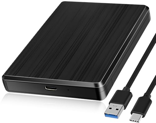 YOFDAL Case esterno SSD HDD 2,5″ USB 3.1 Gen 2 10Gbps supporto UASP SATA I II III 7mm 9,5mm custodia hard disk tool‑free senza attrezzi per notebook PC laptop MacBook gaming