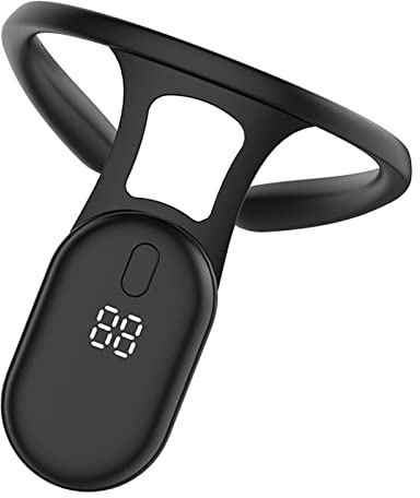 aqxreight Entraîneur de Posture Intelligent avec écran LCD pour éviter le Bossu, Surveillance Précise, Correction de la Posture du Dos pour étudiant, le Noir Peut Aider les épaules Bossues à (BLACK)
