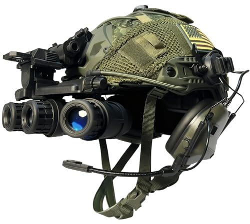 RASPIO Ensemble Complet de Casques de Bump Fast Airsoft d'Équipement Russe avec Casque et Camouflage Petit Homme Vert pour Cosplay Tactique et Équipement Militaire Tactique