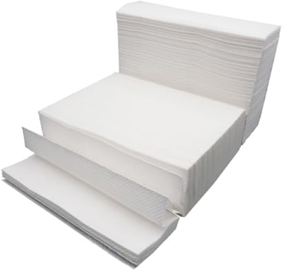 WEKAMOS Toallas de Papel Higiénico Gruesas 400 Hojas Pañuelos de Papel Absorbentes Uso Comercial y Doméstico Alta Resistencia y Gran Absorción