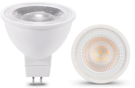 Lumetheus 10PCS 5W-9W MR16 GU5.3 Dimmable LED Spotlights, Multi-Voltage, Warm White 3000K-6500K, Energy-Efficient Halogen Replacement for Home Retail Display Lighting 110V-130V 9W-CoolWhite