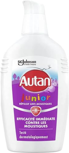 Autan Gel Junior - Répulsif Anti-Moustiques - Testé Dermatologiquement - Convient aux Enfants dès 24 Mois - 1 Gel, 100ml