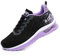 DANNTO Damen Turnschuhe Laufschuhe Atmungsaktiv Sportschuhe Leichte Sneaker für Outdoor Fitness Gym Schuhe (Lila,36)