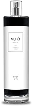 MUHA' | Spray Profumatore per Ambienti, Fragranza Legni e Tè, Formato da 100 ml