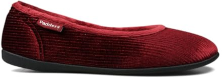 Padders Ballerina Wide E Fitting Womens Memory Foam Slippers