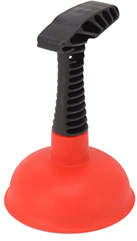 Mini toalettstamp vaskrensare sugklocka toalettstamp handfat liten toalettstamp med ergonomiskt handtag, liten avloppsstamp för toalett bad handfat (stil 1)