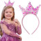 XENQITO 1 Pezzo Corona Compleanno, Cappellini Festa Compleanno Bambini,Compleanno con Corona di Principessa,con Fiori di Rosa, Corone di Compleanno,per Bambini,per bambini,adulti,feste di compleanno