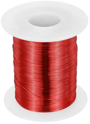 sourcing map 30 AWG Magnet Wire, 30 Gauge / 0.25mm Enameled Copper Wire, 8 oz Magnetic Coil Wire for Transformer, Motor, Electric, 155C(311F)