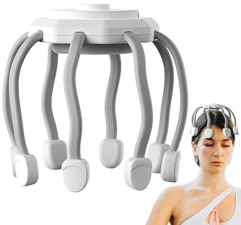 Masseur de cuir chevelu électrique - dispositif de massage de la tête vibrant, stimulateur de cheveux | Appareil portable pour décharge de pression, soulagement du stress du tissu de pr