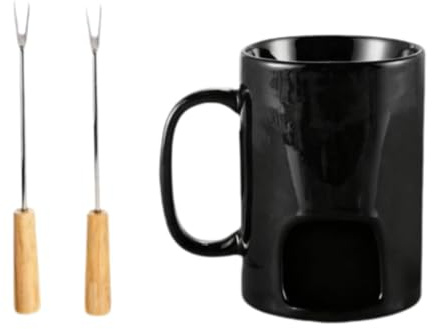 perfk Service à fondue avec tasse à fondre le chocolat pour fromages et bonbons, caquelon à fondue au chocolat fondu pour un dîner de mariage