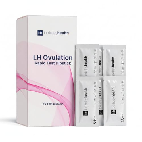 Berkeley Health Ovulation LH Test Strips, Dipstick, Home Use (30 Tests)