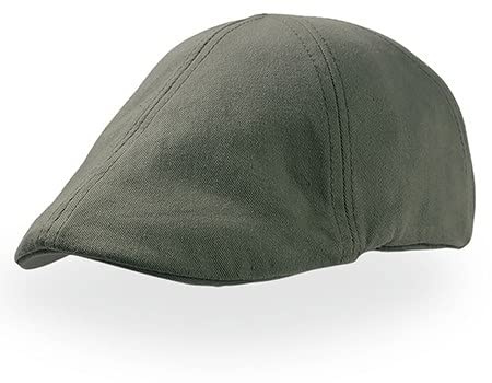 Hats of London Gatsby Street Flat Cap 100 % Chino bomull vuxen unisex, Oliv, en storlek