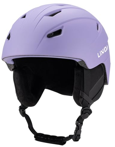 Lixada Casco de Esquí, Casco de esquí cálido Integrado, Casco de Snowboard cómodo, Ligero y Ajustable