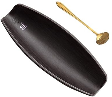 perfk Mini báscula de Bolsillo para Cocina, báscula de joyería USB, báscula para Hornear de Alta precisión, báscula para Alimentos, báscula para té para, Negro