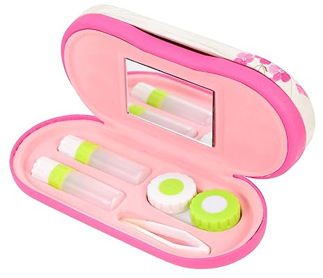 HAPINARY Kontaktlinsenbox Tragbar Mit Brillenetui Für Reisen Und Haushalt Wasserdichtes Aufbewahrungsset Für Kontaktlinsen Und Brillen