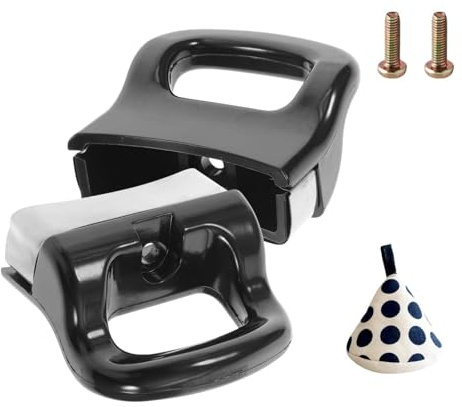 txuzong Juego de 2 asas de repuesto para ollas a presión, incluye ayuda para tapas, juego completo para mayor seguridad en la cocina, asas laterales cortas para ollas a presión, incluye tornillos