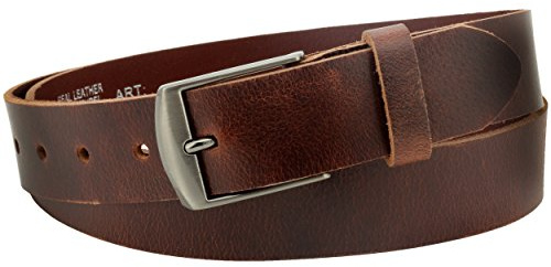 Vascavi Hombre D10-VL Cinturón, Braun, 115 cm longitud total 125 cm